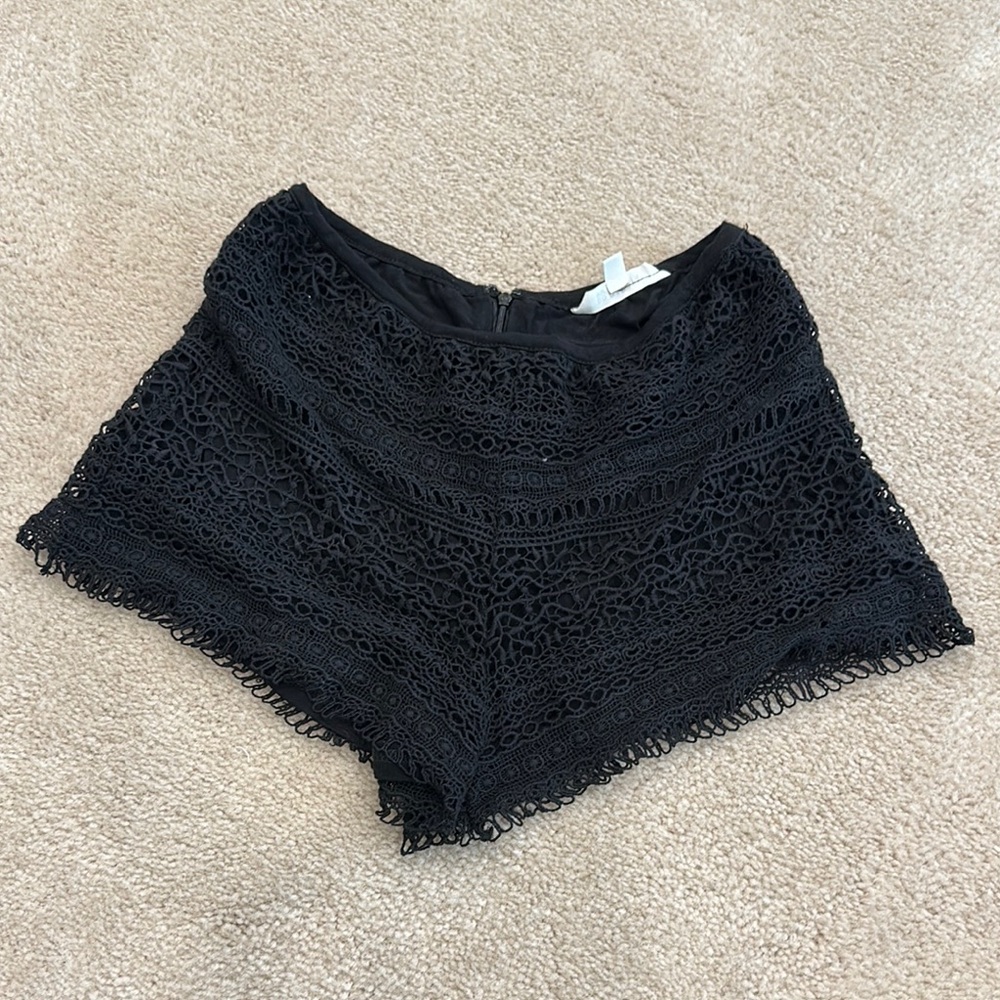 BB Dakota Midnight Lace Shorts